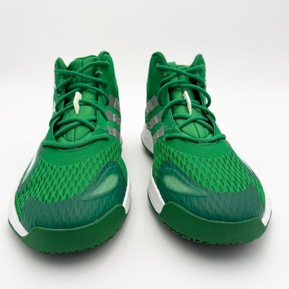 Adidas SM Exhibit A Mid Basketball Sneakers in Green White Lace Up - US Men’s Si - Picture 3 of 16